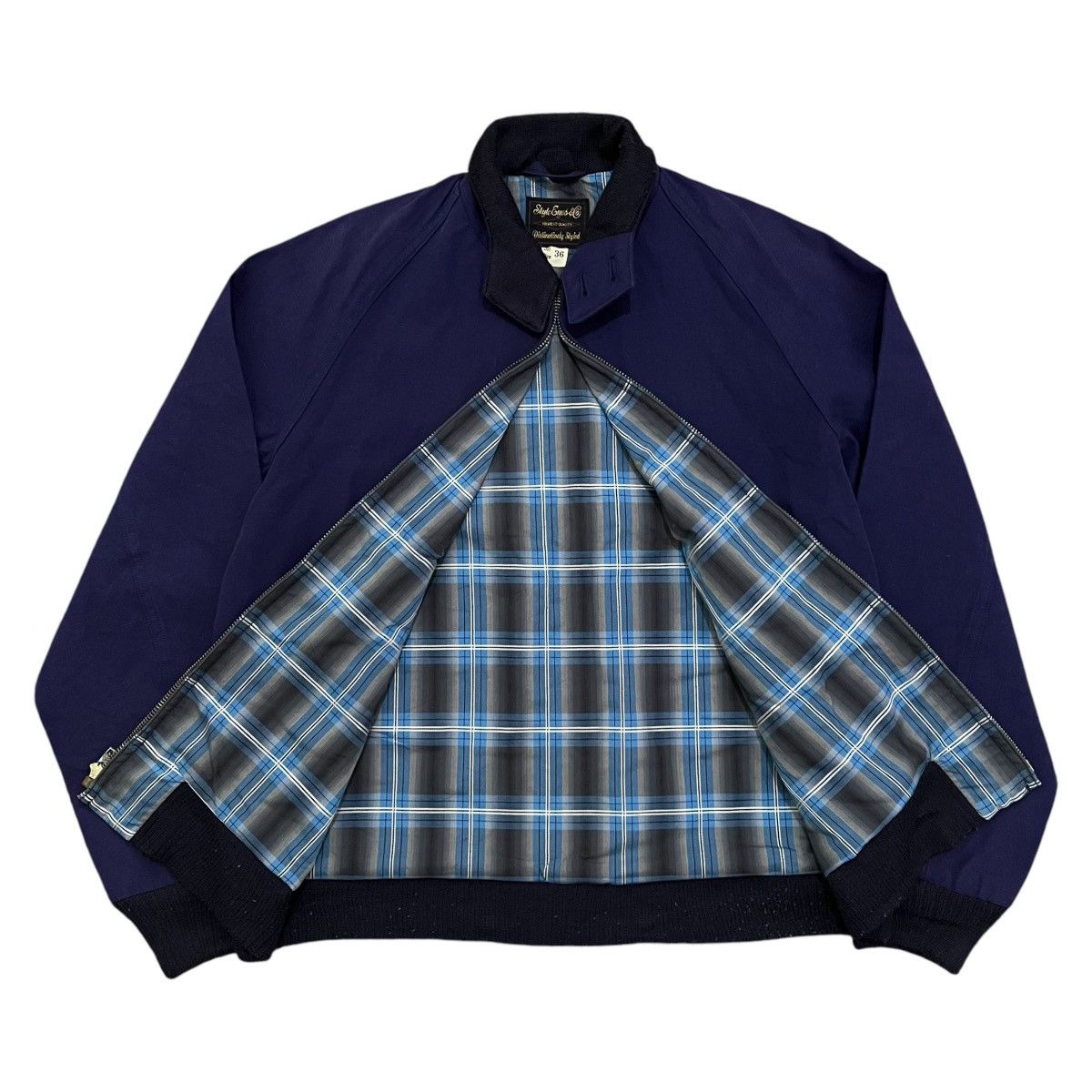 Japanese Brand × Toyo Enterprises × Vintage Vintage Style Eyes Plaid Linned Casual Zipper Jacket Size US M / EU 48-50 / 2 - 3 Thumbnail