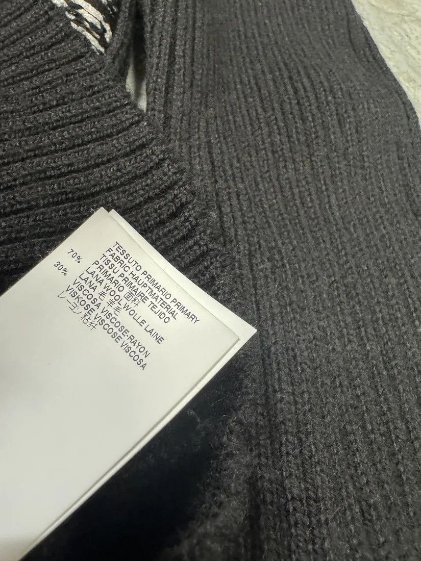 Maison Margiela × Vintage AW2015 Maison Margiela Wool Black & White Turtleneck Size US S / EU 44-46 / 1 - 8 Thumbnail