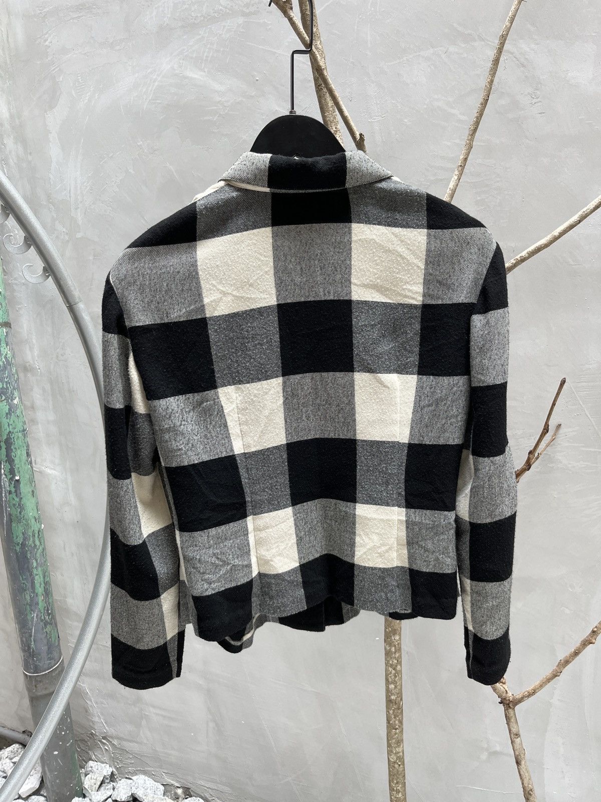 Issey Miyake × Japanese Brand Issey miyake croptop flannel button up shirts Size US M / EU 48-50 / 2 - 2 Thumbnail