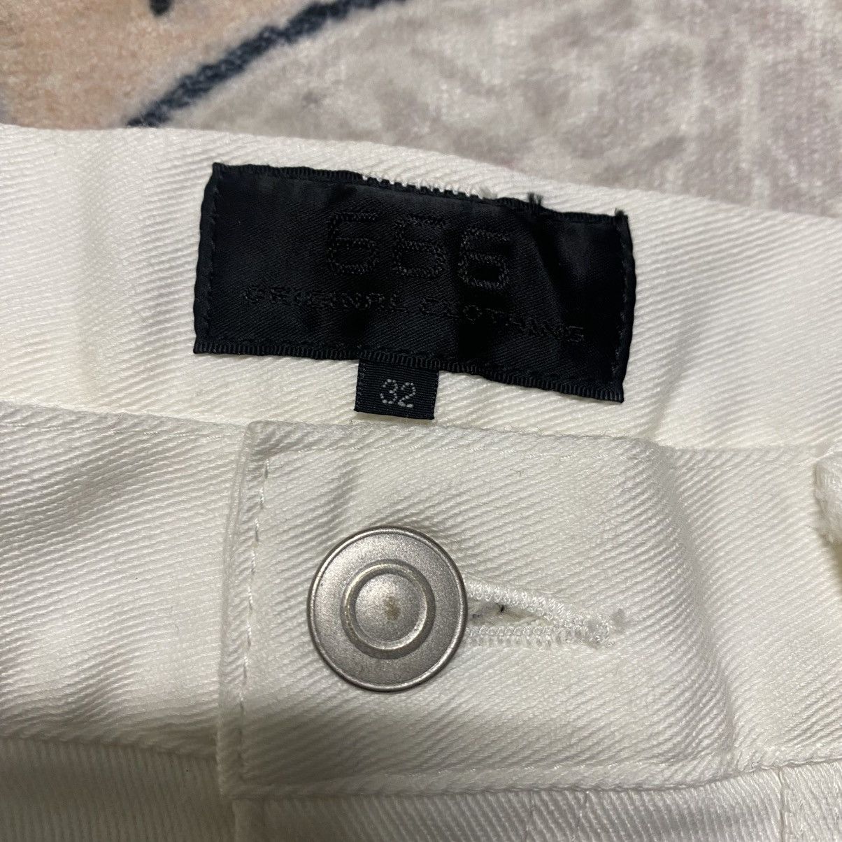 Mari's Rock Anarchy 666 White Denim Zipper Bondage Pants Undercover Size US 32 / EU 48 - 18 Thumbnail