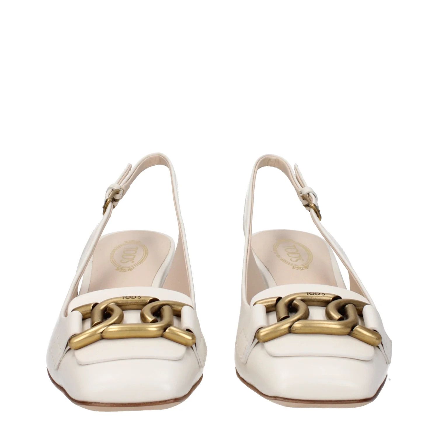 Tod's ob1o1e1224 Leather Sandals in White Size US 8 / IT 38 - 3 Thumbnail