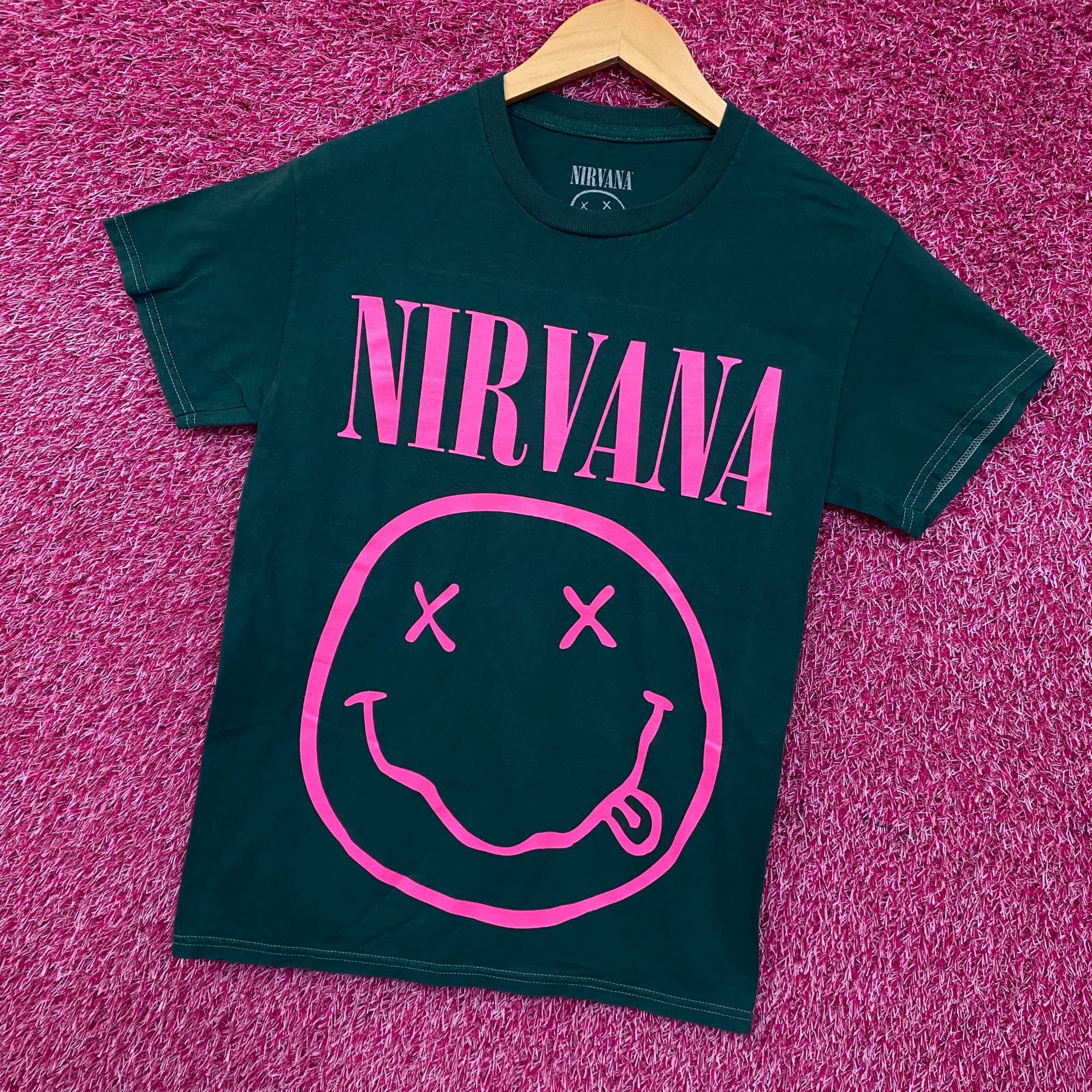 Nirvana Nirvana Pink Smiley Grunge Band Graphic T-Shirt Small Size US S / EU 44-46 / 1 - 3 Thumbnail