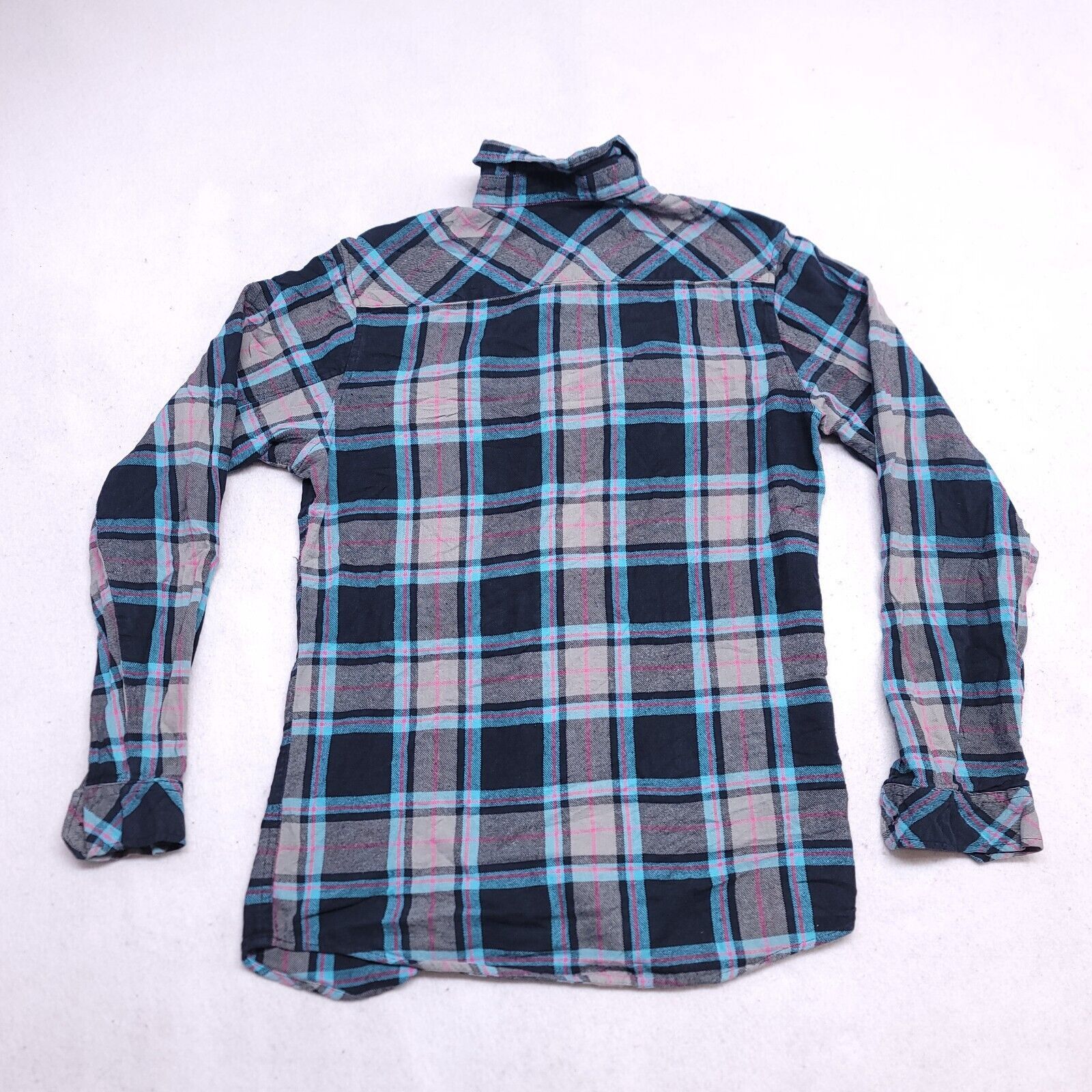 Burnside Burnside Tartan Flannel Button Up Shirt Mens Size M Blue Size US M / EU 48-50 / 2 - 10 Thumbnail