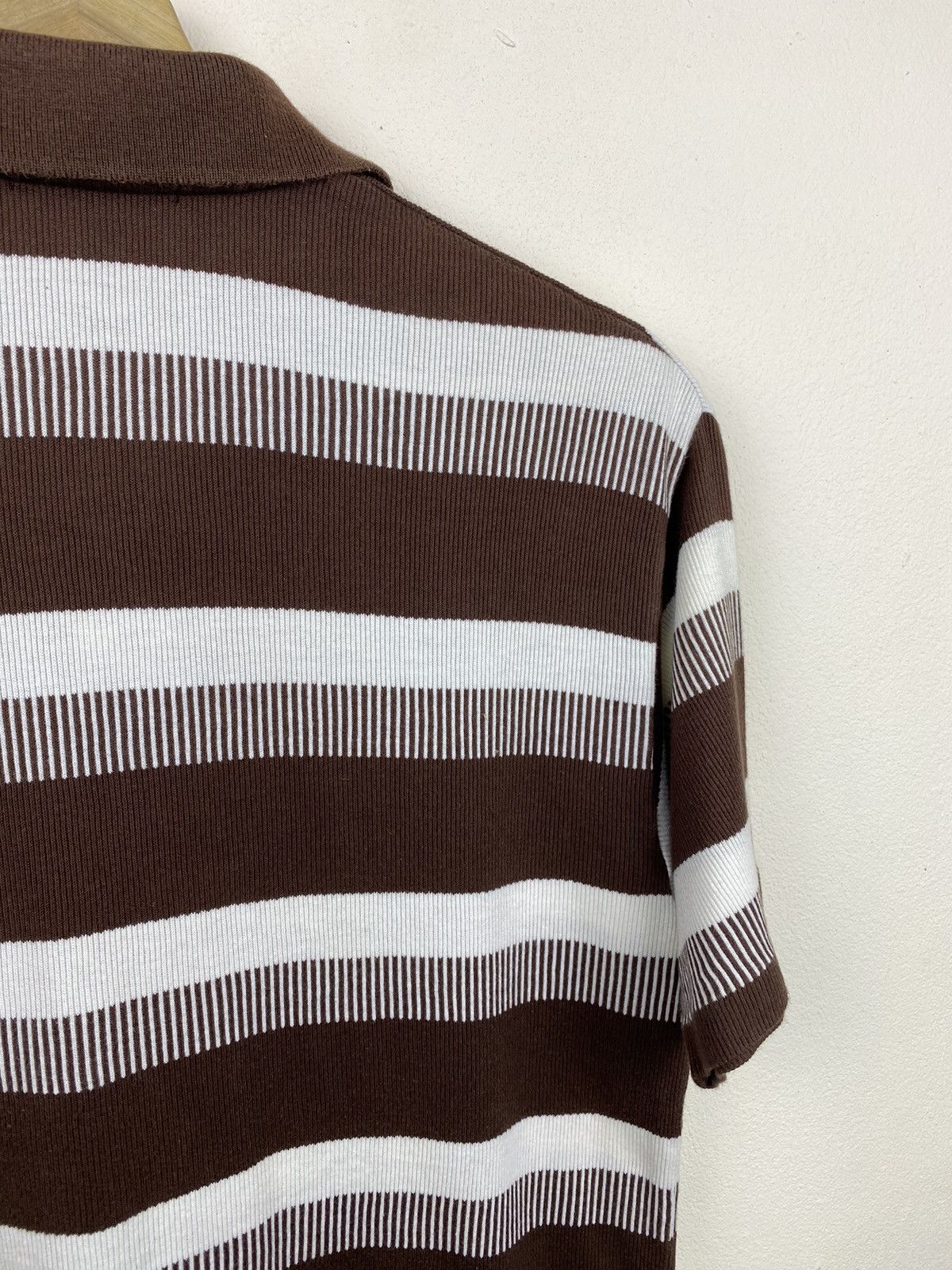 Issey Miyake × Vintage 🔥RARE🔥 Vintage Issey Miyake Stripes “Piano Design” Polos Size US M / EU 48-50 / 2 - 13 Thumbnail
