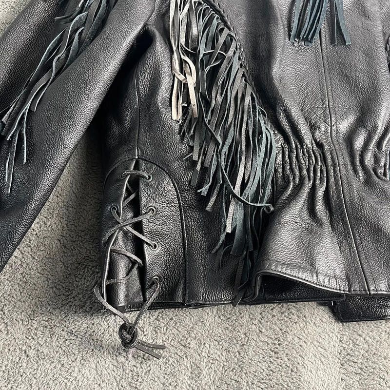 Designer OSX Leather Jacket L 100% Leather Size M / US 6-8 / IT 42-44 - 8 Thumbnail