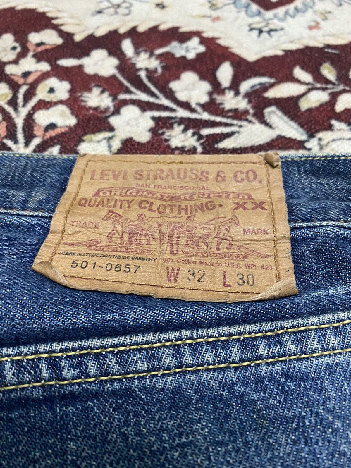 Levi's Vintage LEVIS Big E Selvedge jeans Size US 31 - 18 Thumbnail