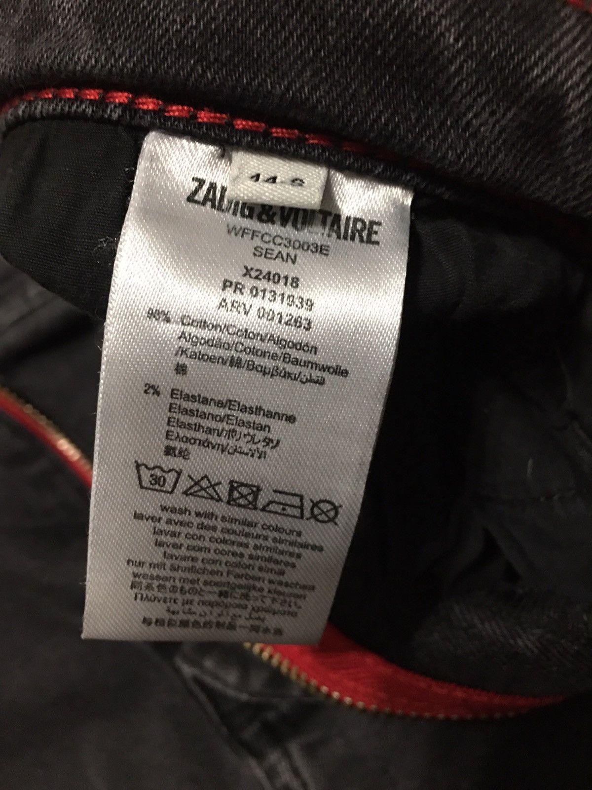 Zadig & Voltaire Zadig & Voltaire Grey Skull Logo Slim Jeans Pants XS Size 25" / US 0 / IT 36 - 15 Thumbnail