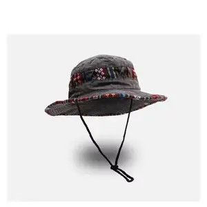 Japanese Brand Vintage Drawstring Fisherman Hat Size ONE SIZE - 1 Thumbnail