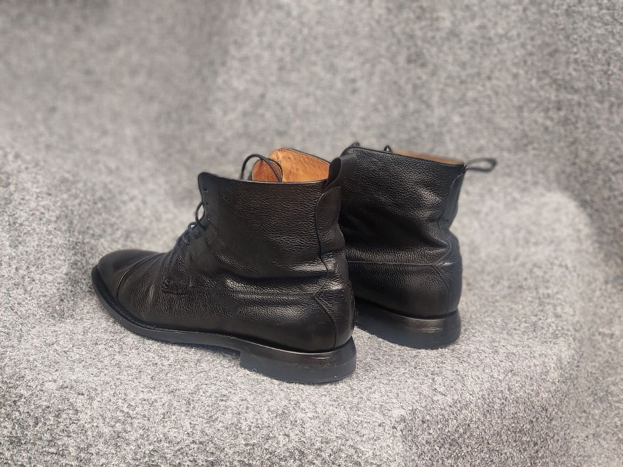 Oliver Sweeney Oliver Sweeney Cagnano Black Leather Ankle classic Boots Size US 10.5 / EU 43-44 - 7 Thumbnail