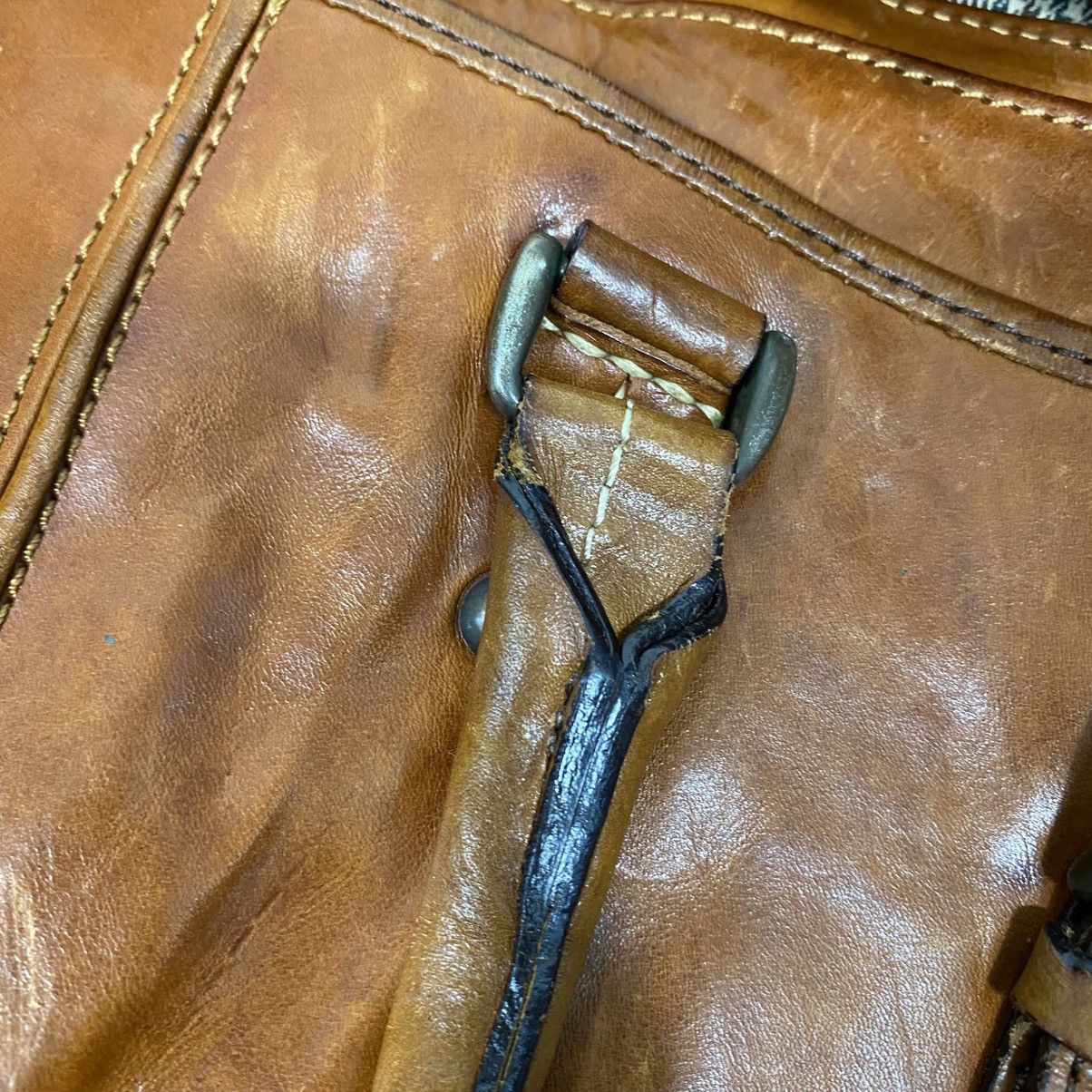 Japanese Brand 📌Vintage Leather Bag Genuine Unison Dept. Size ONE SIZE - 24 Thumbnail