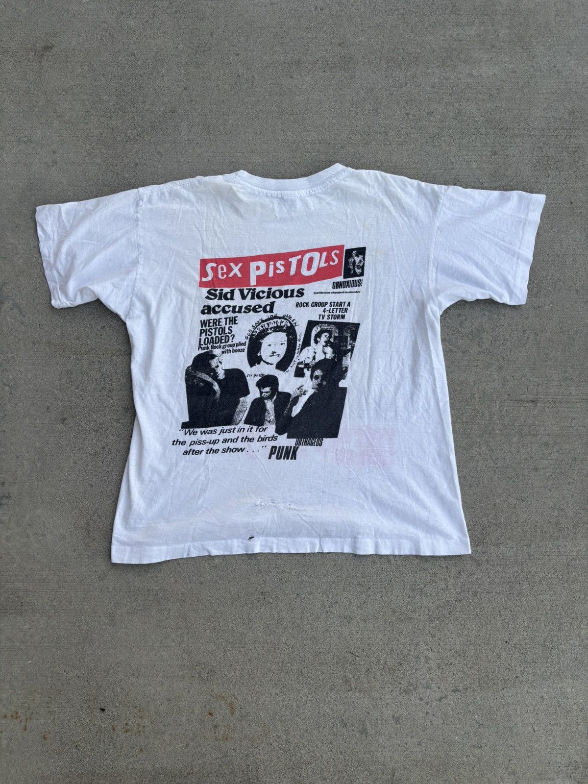 Band Tees Vintage 70s Sid Vicious Sex Pistols T Shirt Size US L / EU 52-54 / 3 - 2 Thumbnail
