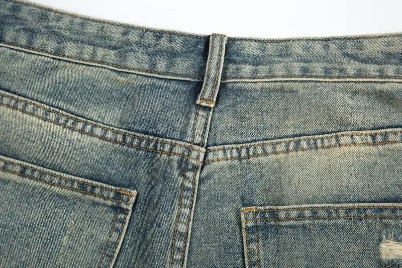 Japanese Brand × Vintage Distressed relaxed jeans side button Size US 30 / EU 46 - 13 Thumbnail