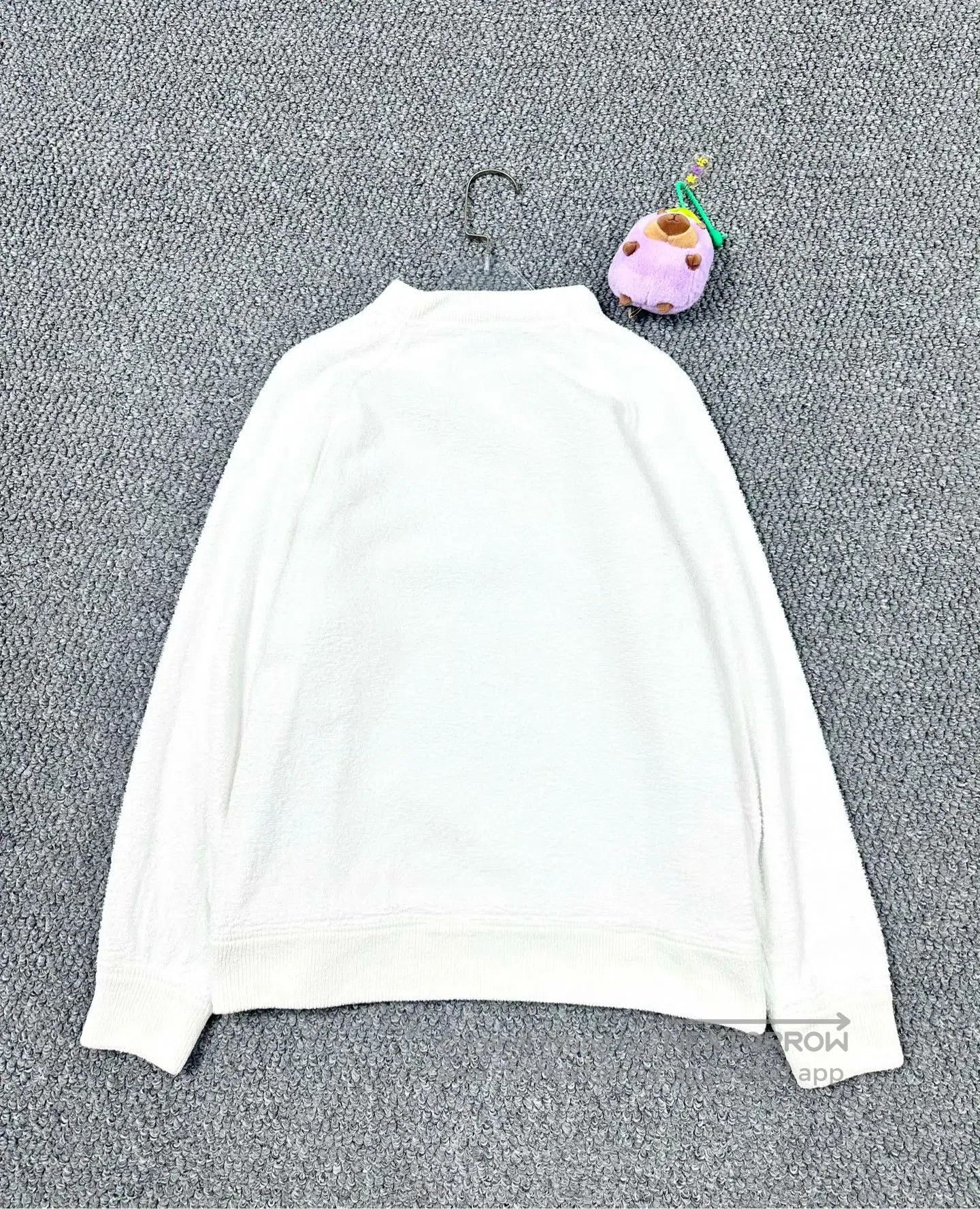 Prada Prada White Terry Logo Lettering Long-sleeve Sweatshirt| Size US XS / EU 42 / 0 - 2 Thumbnail