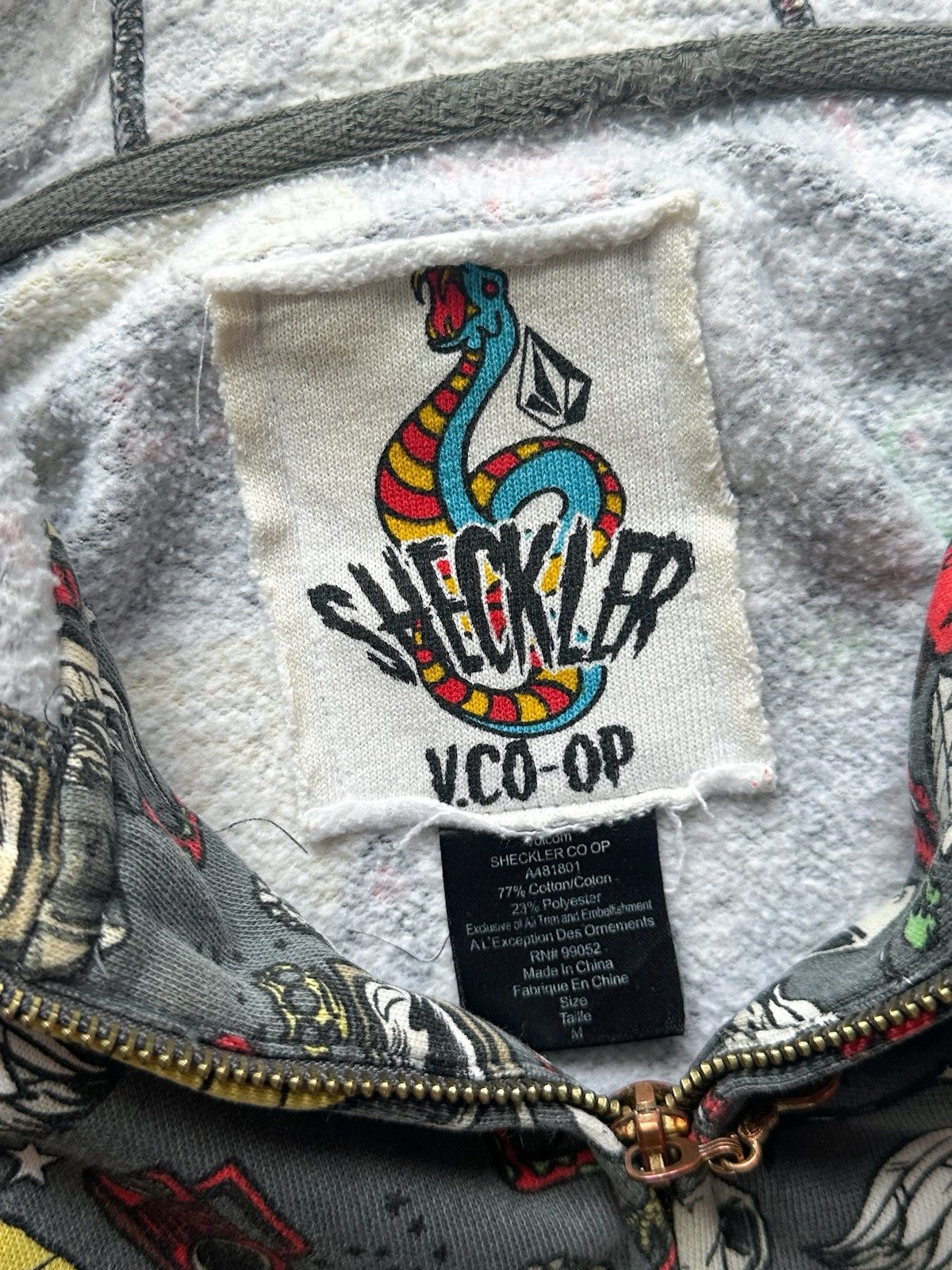 Volcom 2000s Jesse PinkMan Volcom Full Zip Hoodie Size US M / EU 48-50 / 2 - 8 Thumbnail