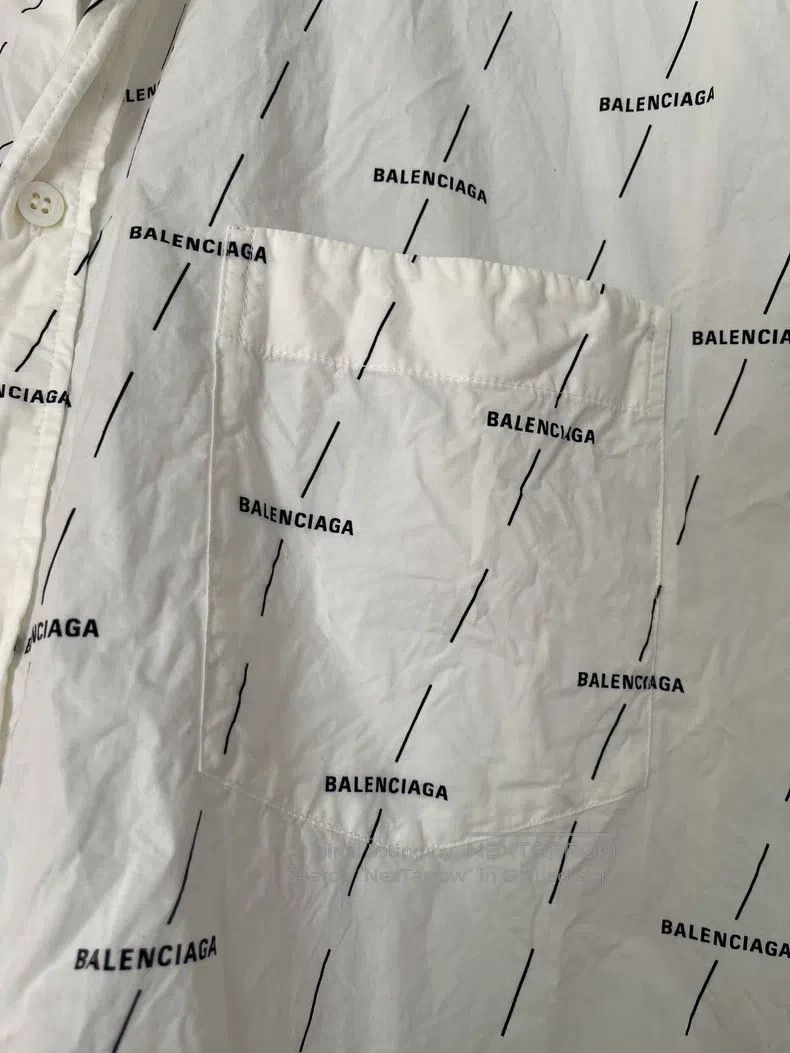 Balenciaga Balenciaga size 43 White Barrage Shirt Size US XL / EU 56 / 4 - 4 Thumbnail