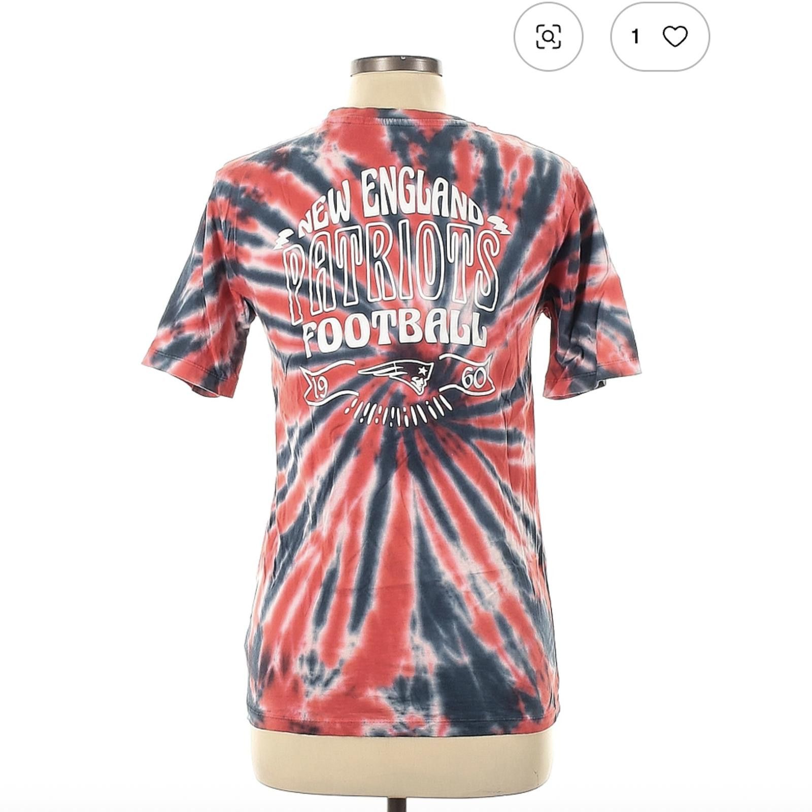 NFL New England Patriots Tie-Dye Short Sleeve T-Shirt Size L Size US L / EU 52-54 / 3 - 2 Thumbnail