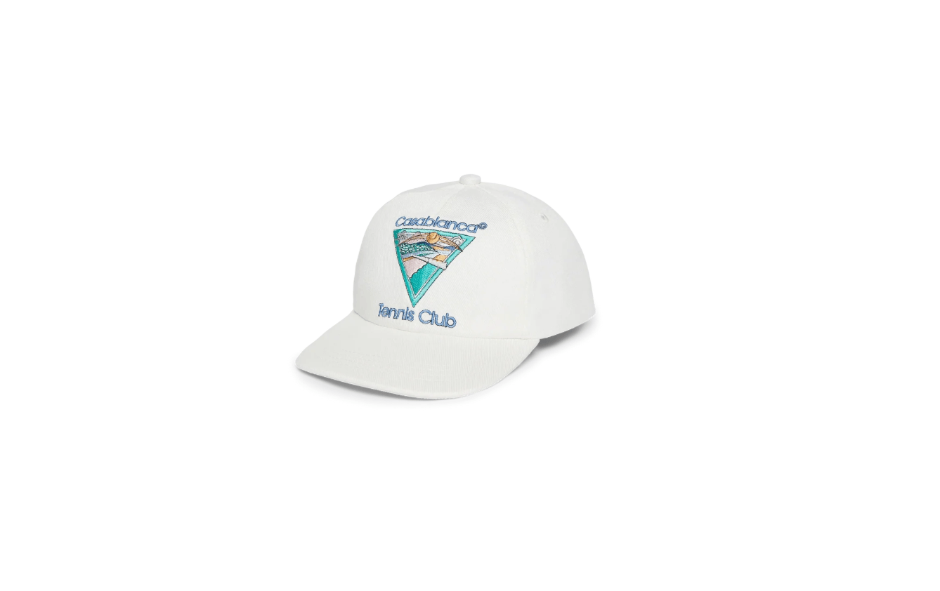 Casablanca o1mle0126 Size:OS / Embroidered Cap/Hat Tennis Club in White Size ONE SIZE - 1 Thumbnail