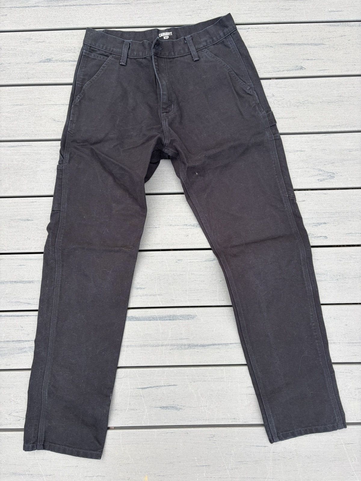 Carhartt Wip Carhartt Work In Progress WIP black twill pants Size US 30 / EU 46 - 1 Thumbnail