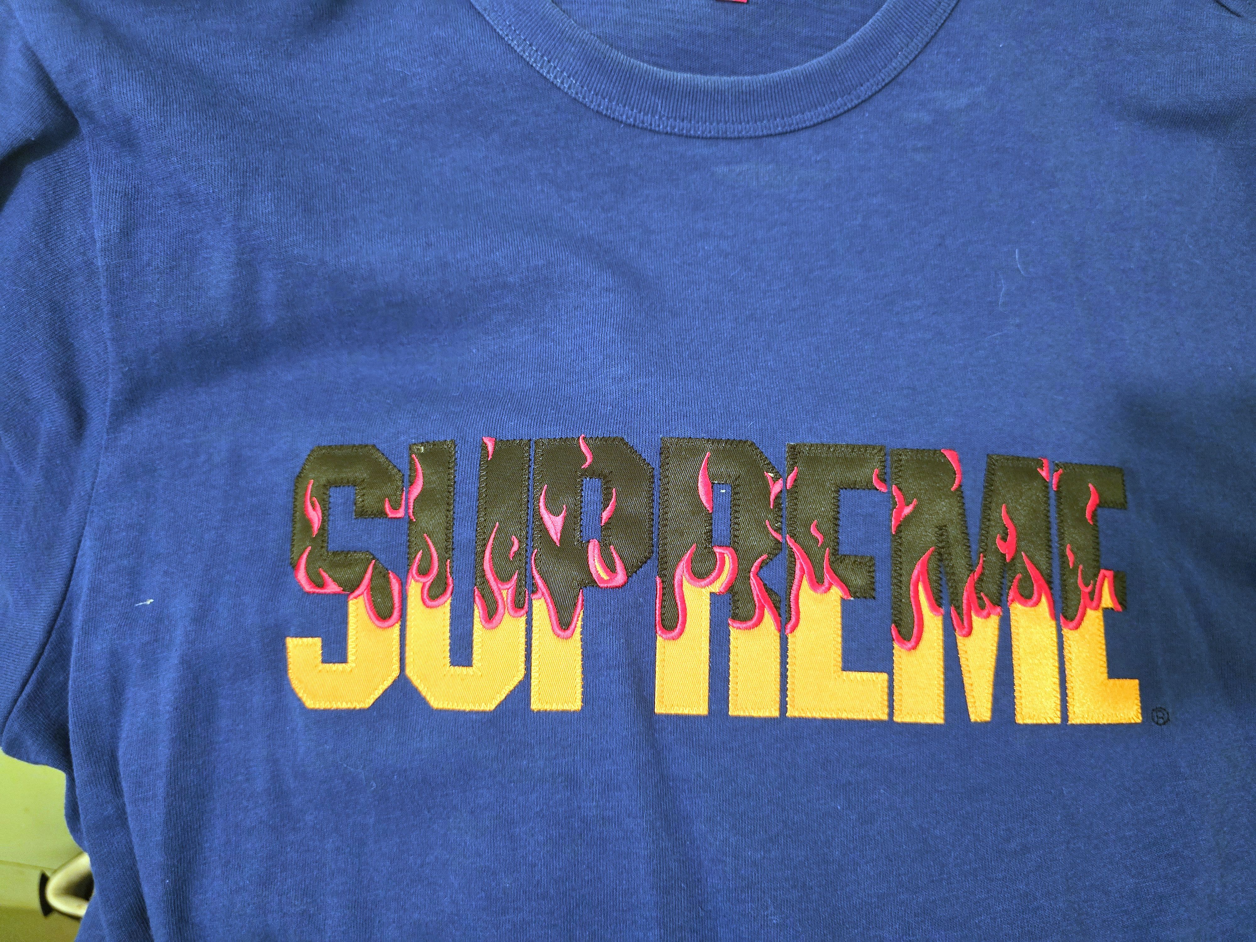 Supreme Supreme Flames S/S Top. Size US XL / EU 56 / 4 - 3 Thumbnail