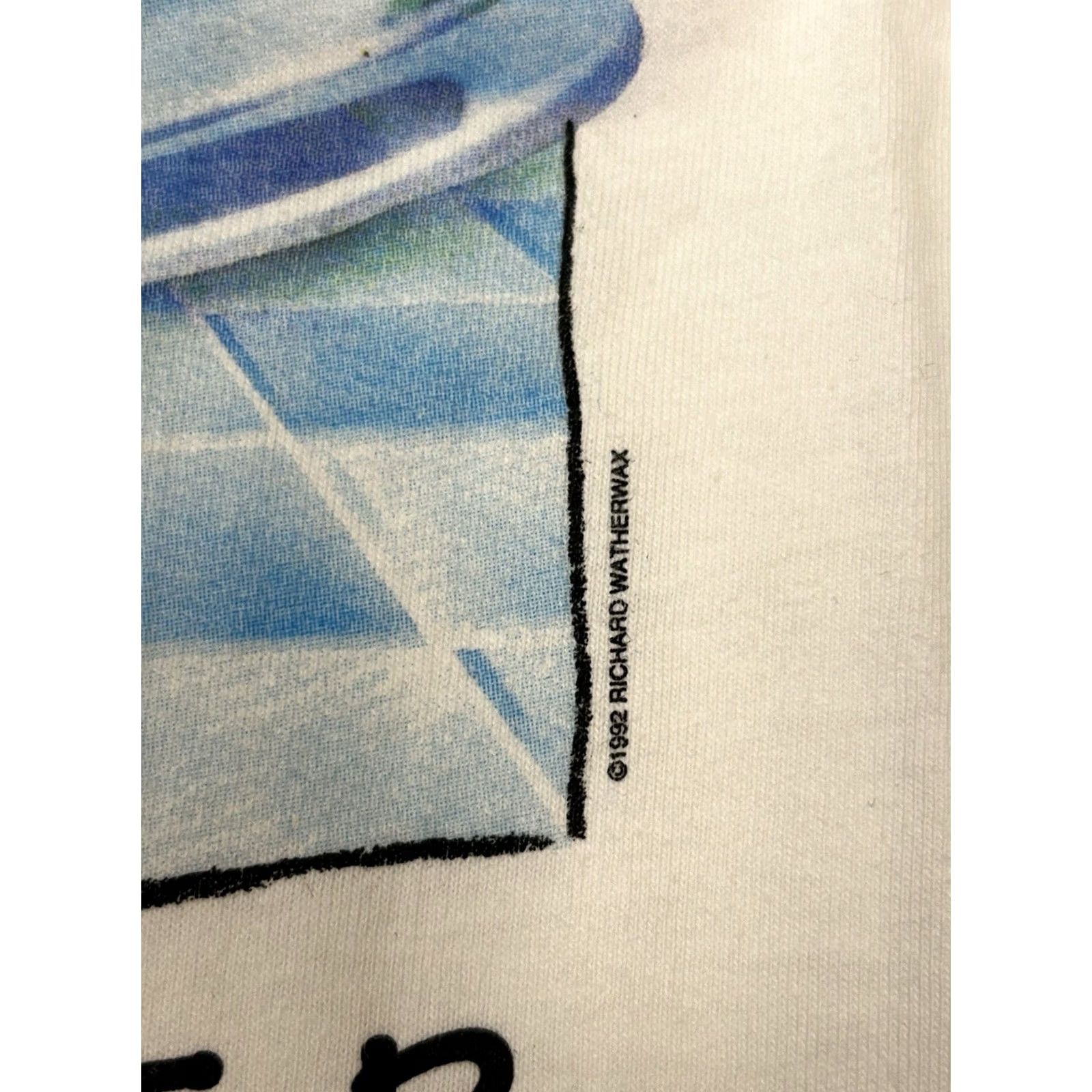 Hanes VINTAGE Richard Watherwax Cat Graphic Cake Eater Funny Cat Tee XL Humor Artist White Hanes Mens 90s Size US XL / EU 56 / 4 - 7 Thumbnail