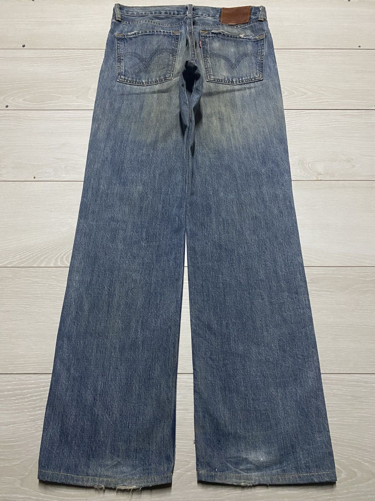 Levi's Vintage Levis 502 Mud Wash Whisker Loose Jeans Size US 32 / EU 48 - 2 Thumbnail