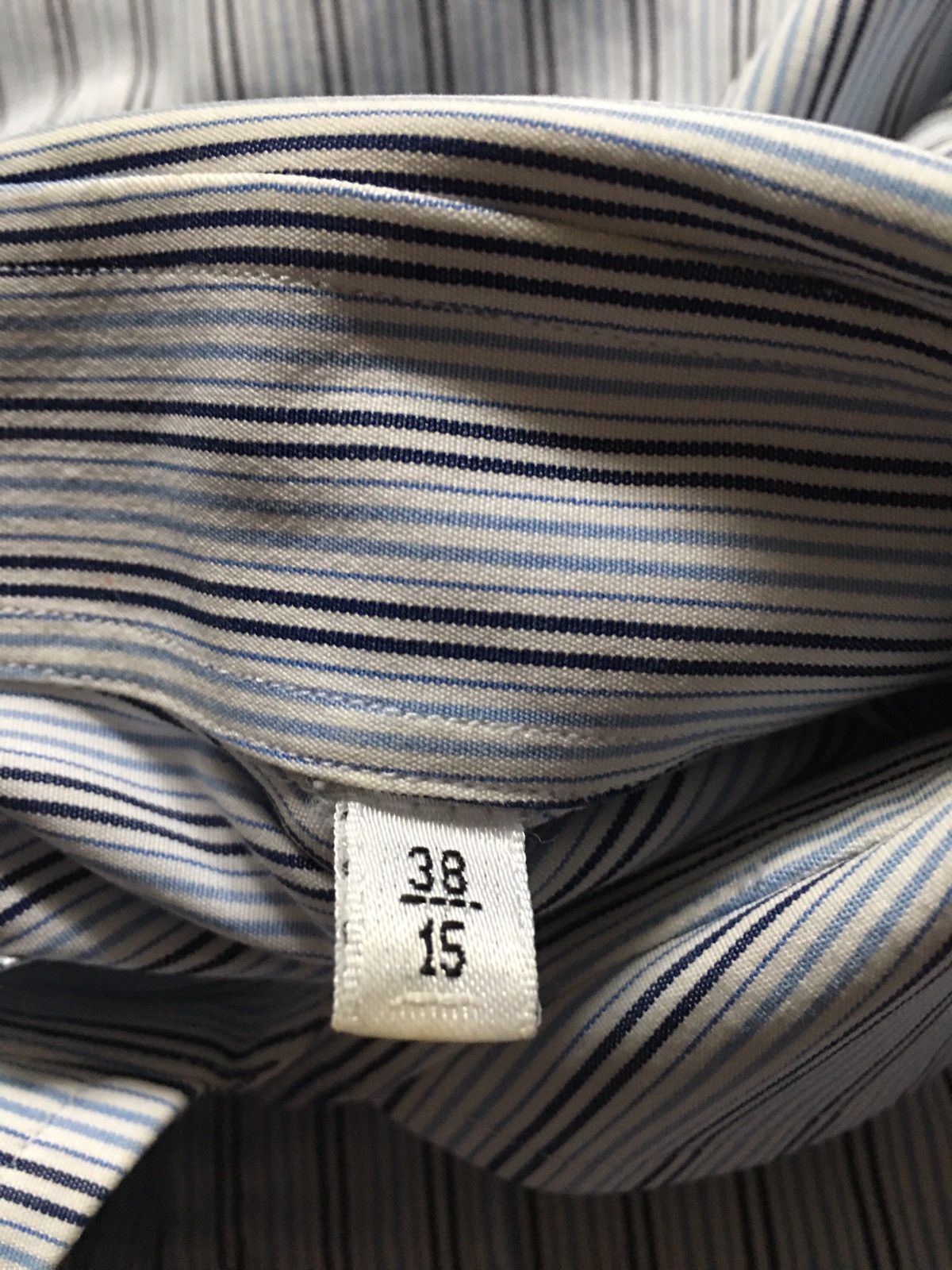 Boggi BOGGI Milano Blue Stripped Long Sleeve Men Shirt Size 38 /15 Size 38R - 4 Thumbnail