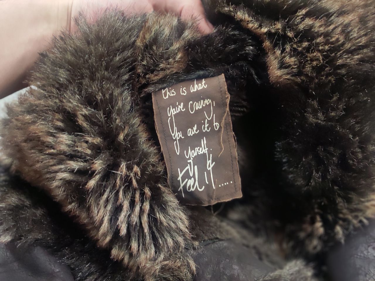 If Six Was Nine Vintage Swag Opium Y2K Hysteric Fur Coat Jacket Mixed LGB Size L / US 10 / IT 46 - 14 Thumbnail