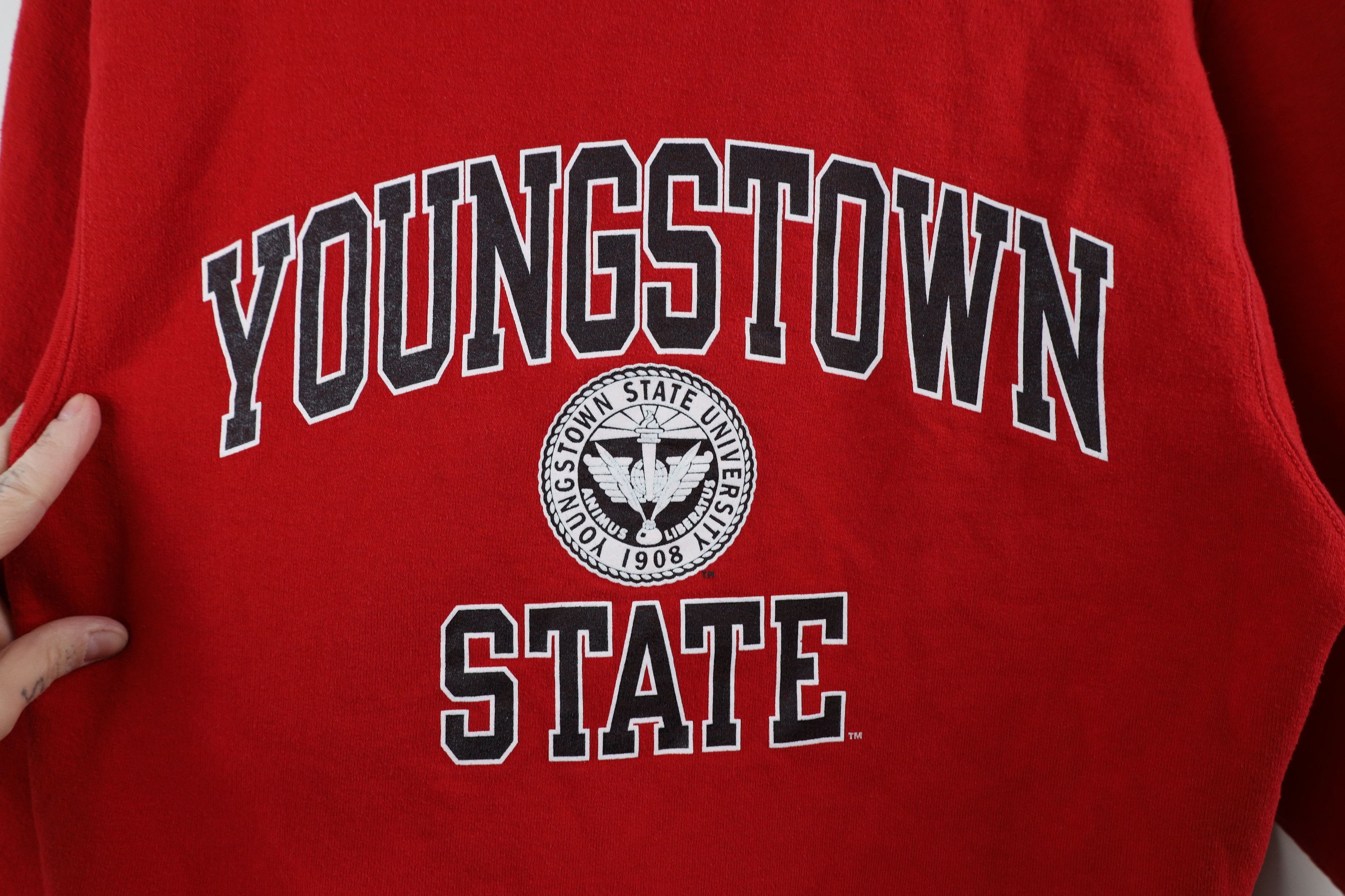 Vintage Vintage 90s Y2K Youngstown State University Sweatshirt Red Size S / US 4 / IT 40 - 6 Thumbnail