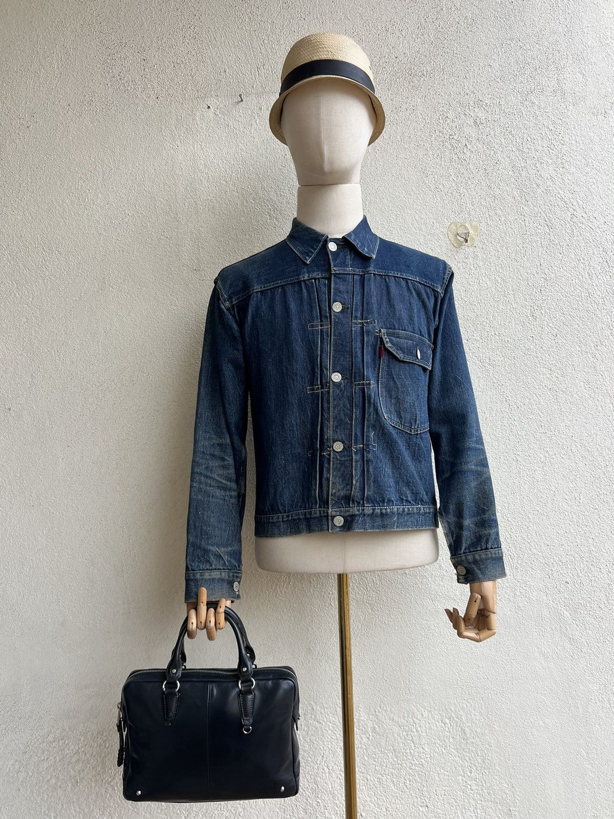 Kiefer neu Japan Distress Scratches Patina Leather Mini Bag
