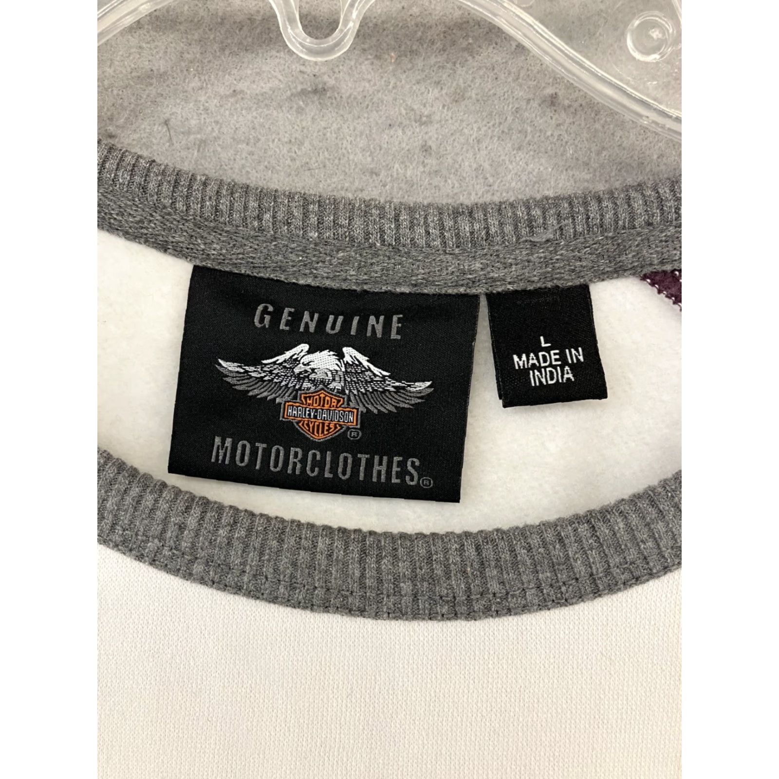 Harley Davidson Harley-Davidson Sweatshirt Women L White Purple Raglan Crewneck Graphic Logo Size L / US 10 / IT 46 - 2 Thumbnail