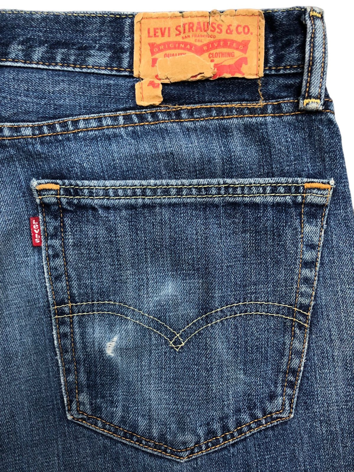 Levi's 💸LASTDROP💸 Vintage Levi's 505 Distressed Denim Jeans Size US 36 / EU 52 - 13 Thumbnail