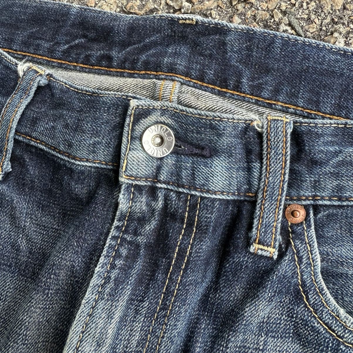 Japanese Brand VINTAGE JAPANESE STRAIGHT FADED JEAN DENIM PANTS Size US 35 - 5 Thumbnail