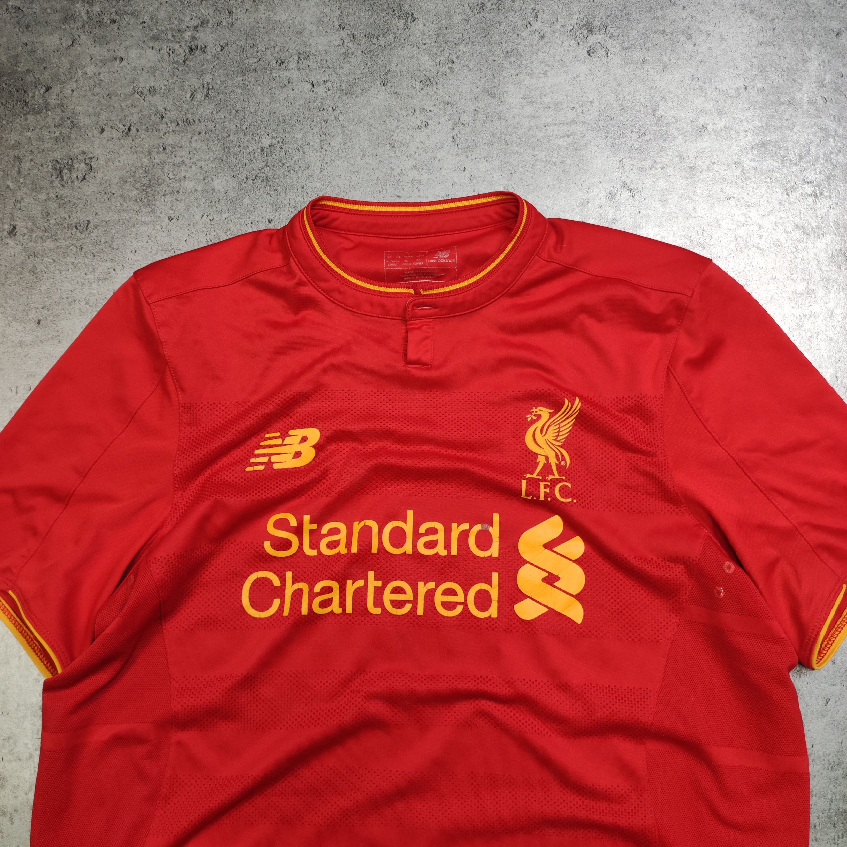 Vintage Vintage RARE 2016 Liverpool FC New Balance Home Jersey Size US L / EU 52-54 / 3 - 3 Thumbnail