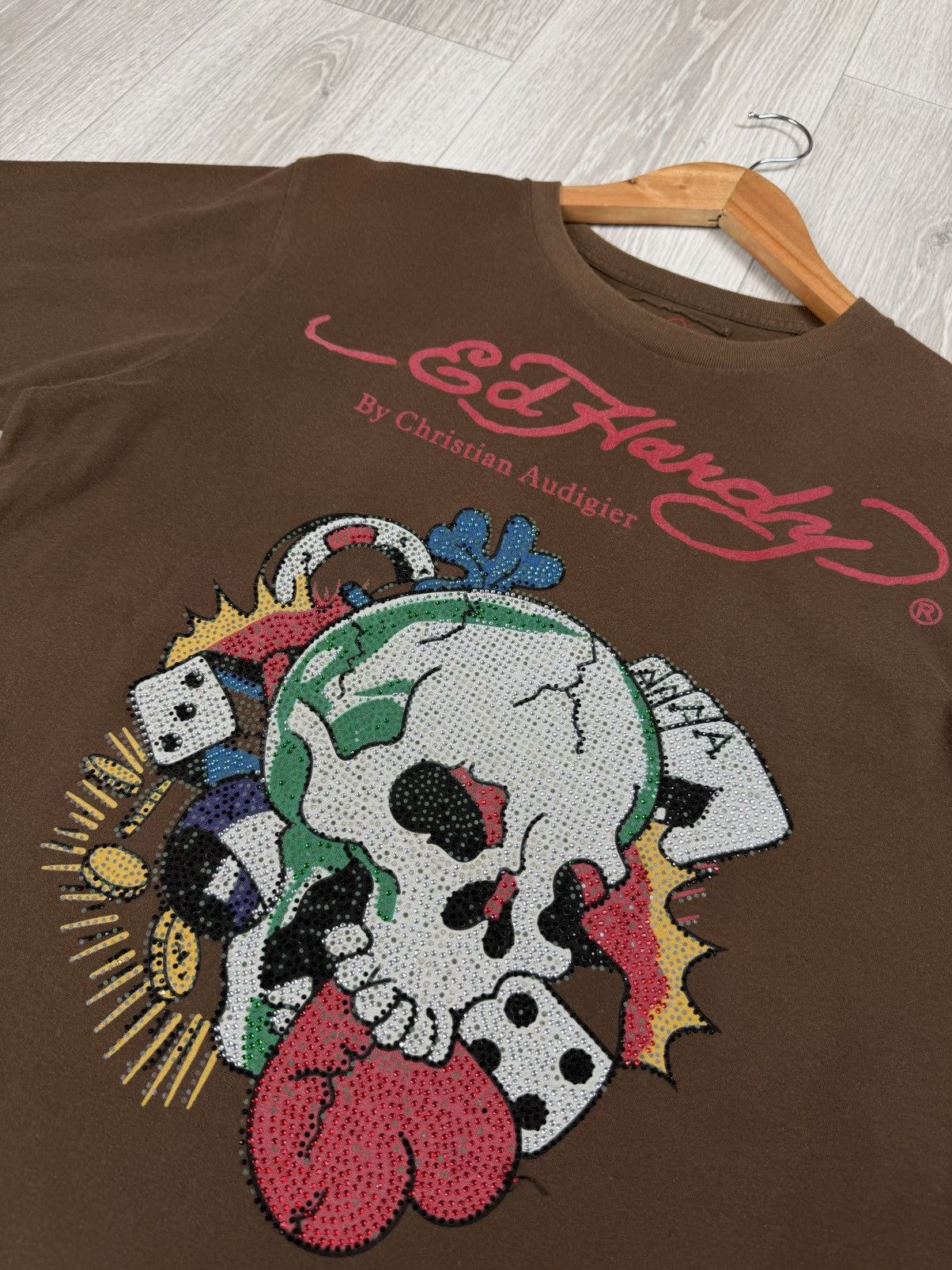 Ed Hardy Men’s Vintage Ed Hardy by Christian Audigier T-Shirt Y2K Size US L / EU 52-54 / 3 - 4 Thumbnail