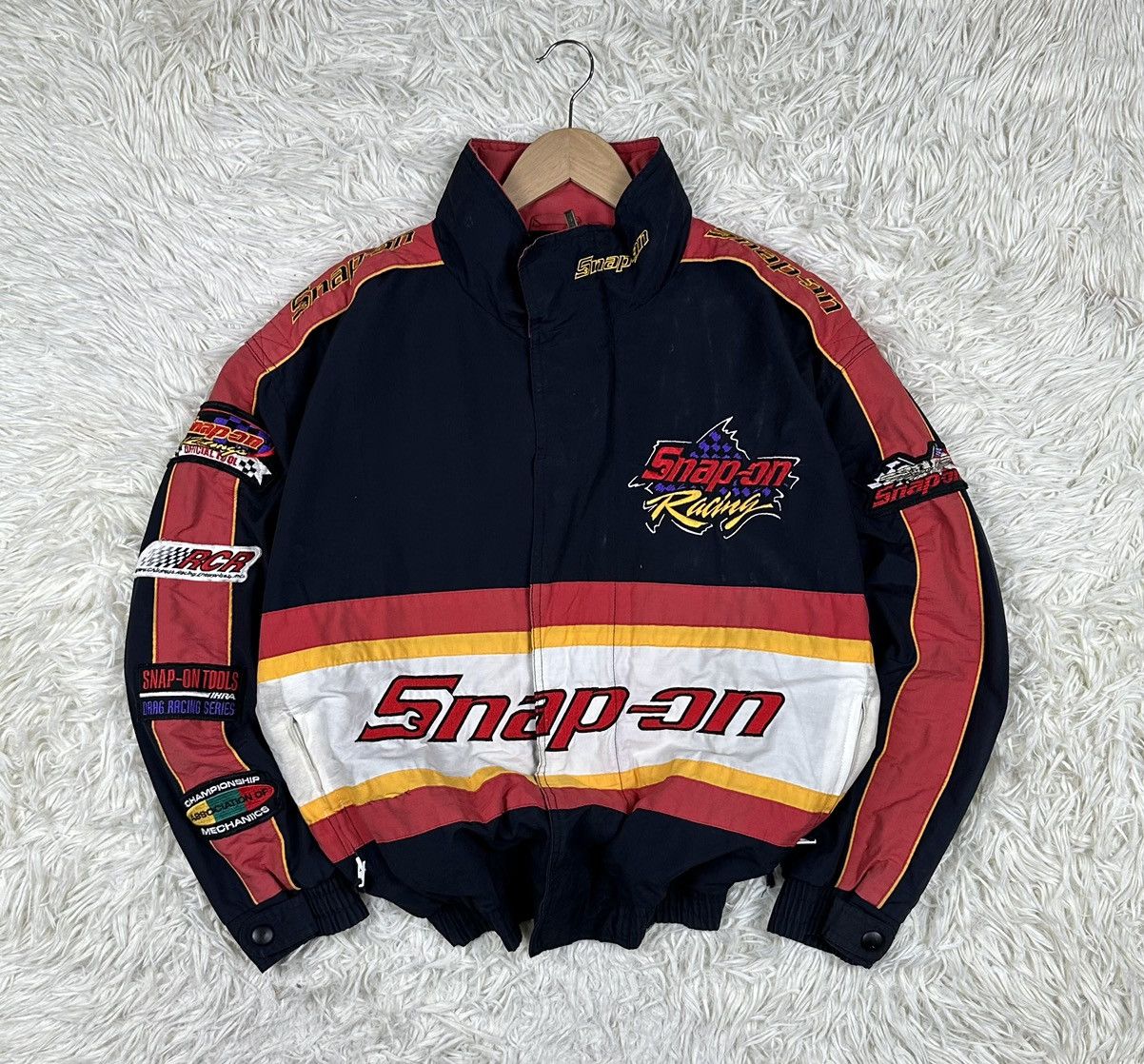 Japanese Brand × Vintage SNAP-ON Racing MotorSport Hooded jacket🔥 Size US L / EU 52-54 / 3 - 1 Thumbnail
