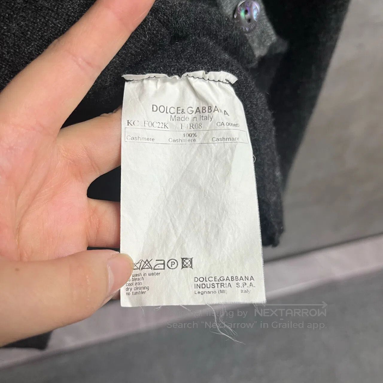 Dolce & Gabbana Dolce Gabbana Gray color-blended striped logo buttoned car Size US XS / EU 42 / 0 - 4 Thumbnail