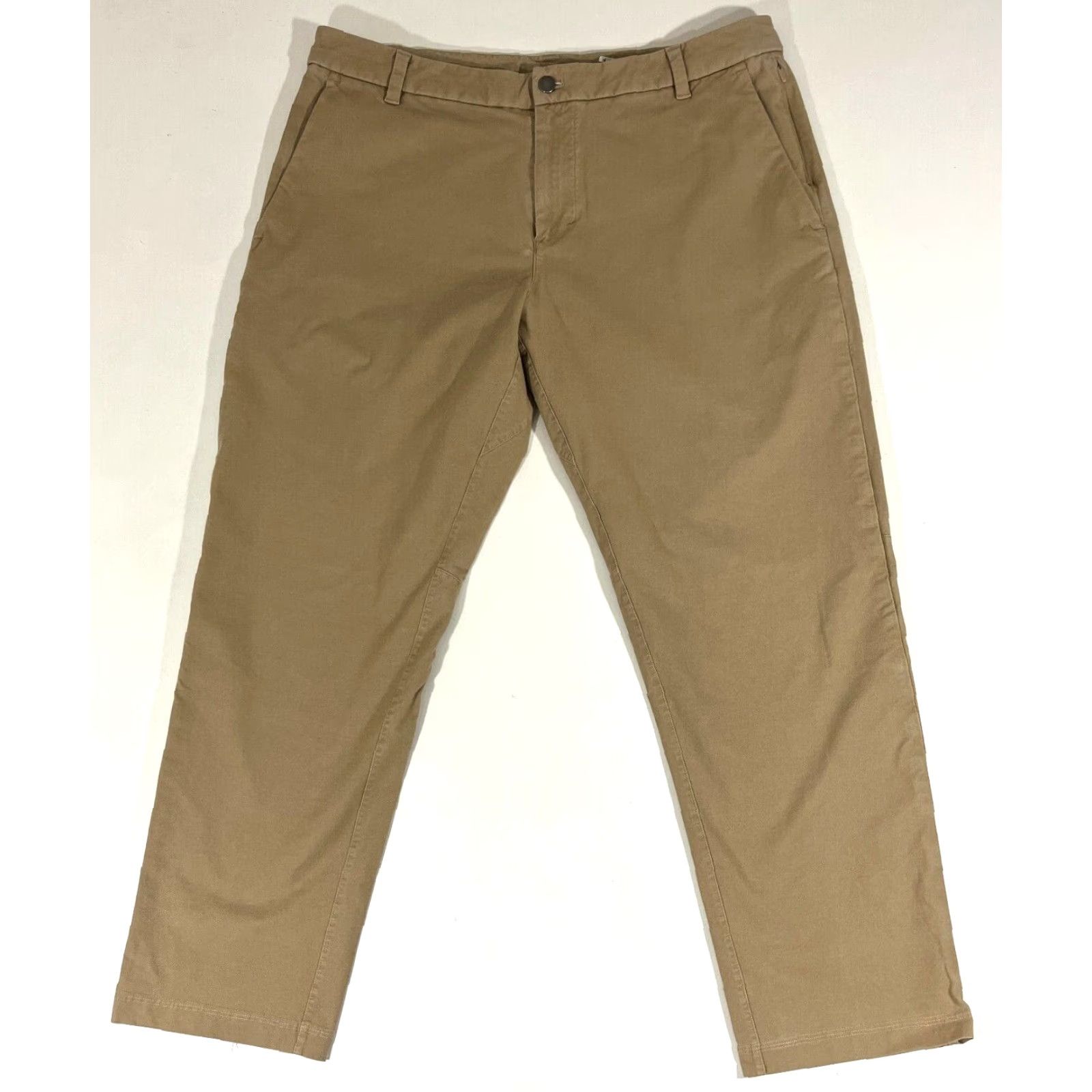 Lululemon Lululemon Men's Commission Pant Classic LM5ACMS 36x28 Tan Chino Cotton Blend Pants Straight Leg Size US 36 / EU 52 - 4 Thumbnail