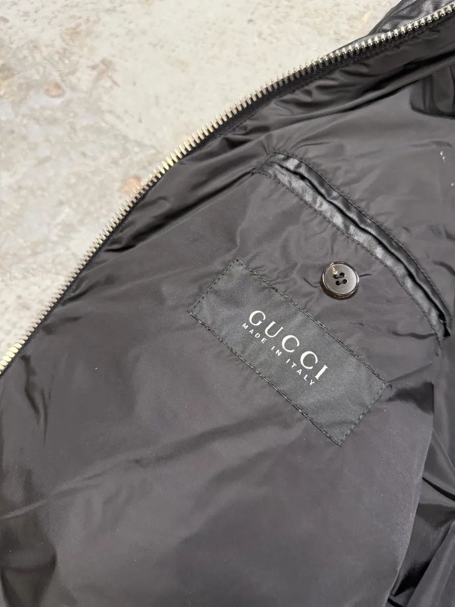 Gucci 2000s Gucci Black Biker Avnat-Garde Puffer Jacket by Tom Ford Size US L / EU 52-54 / 3 - 12 Thumbnail