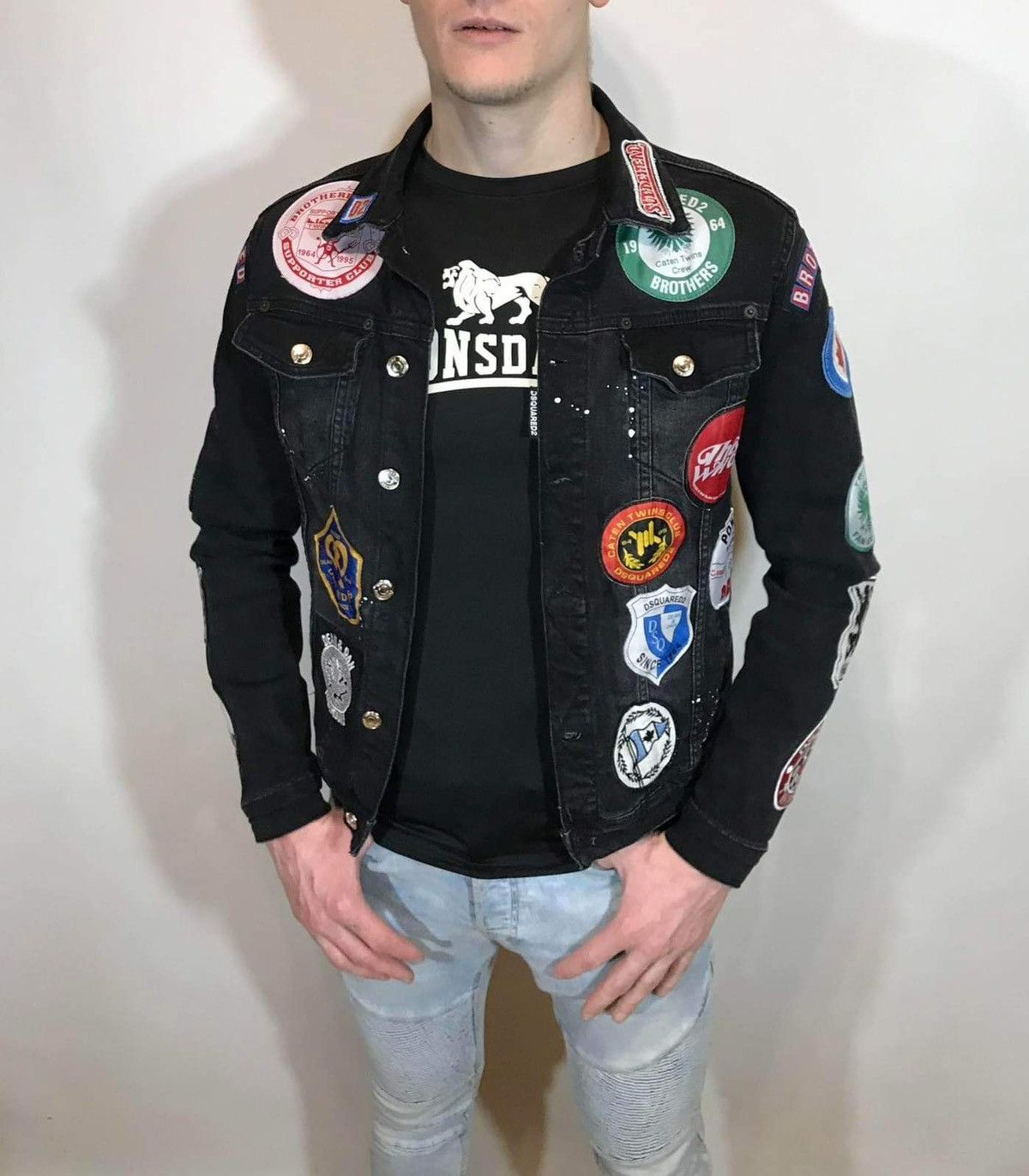 Dsquared2 Dsquared2 made in Italy denim jacket with patch patches Size US S / EU 44-46 / 1 - 1 Thumbnail