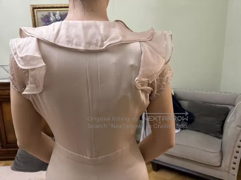 Valentino Valentino Champagne pink silk dress long skirt Size M / US 6-8 / IT 42-44 - 3 Thumbnail
