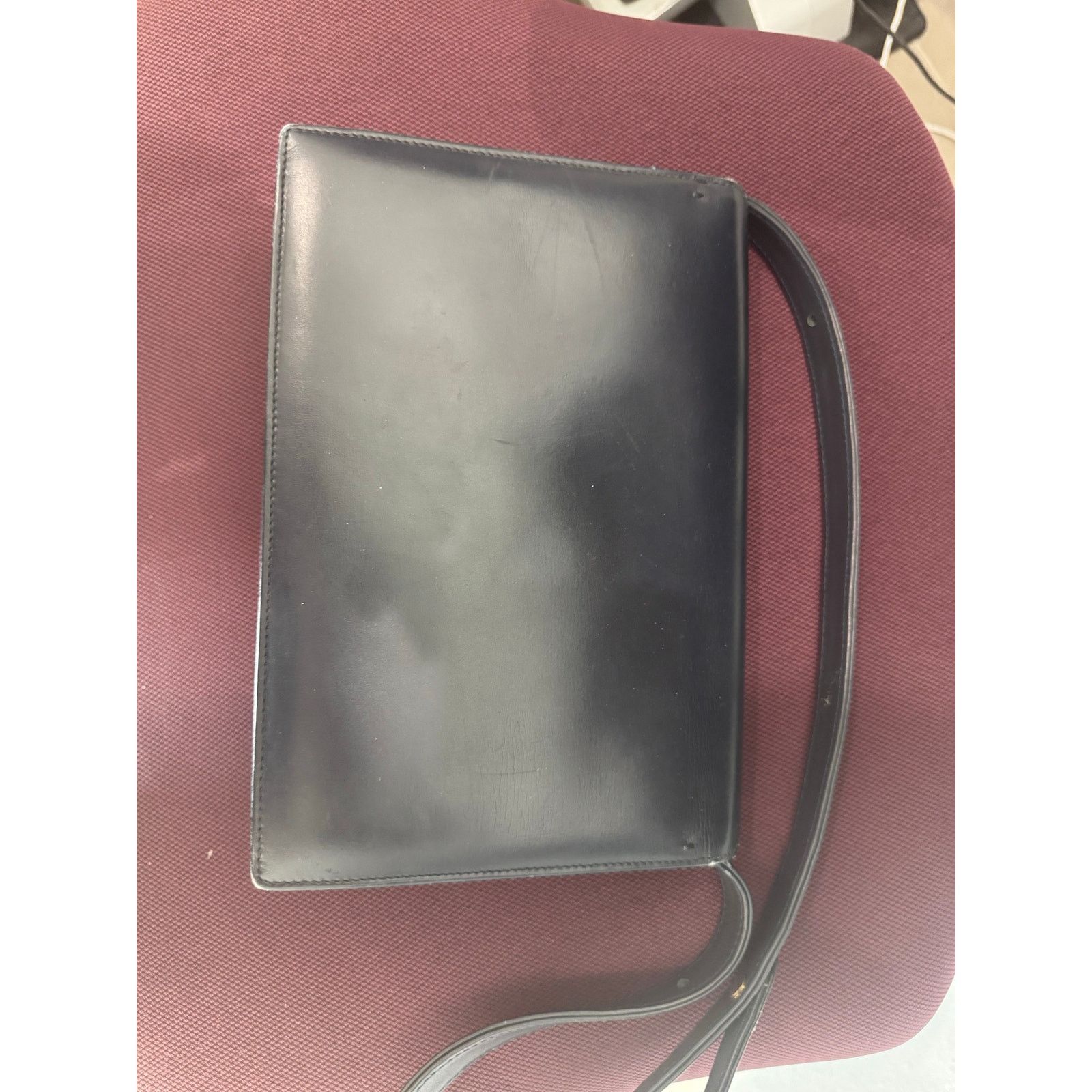 Celine vintage Celine “Horse & Carriage” box leather shoulder bag Size ONE SIZE - 8 Thumbnail