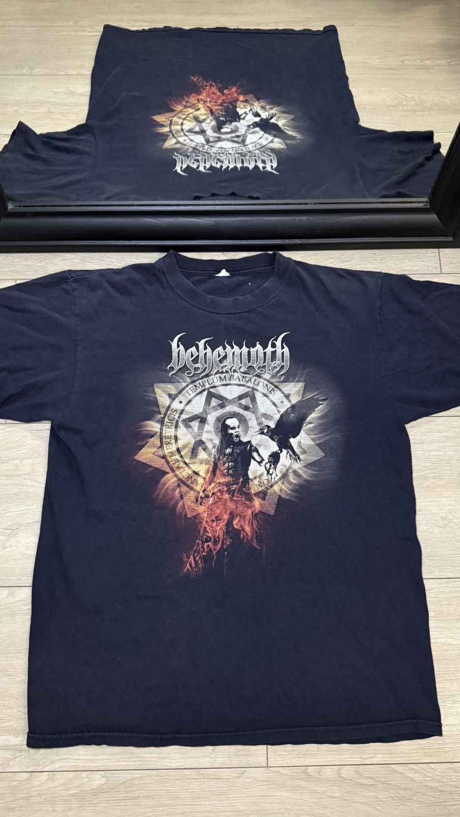 Giant Vintage / Y2K Behemoth Templum Babalonis Band Tour Shirt Size US L / EU 52-54 / 3 - 1 Thumbnail