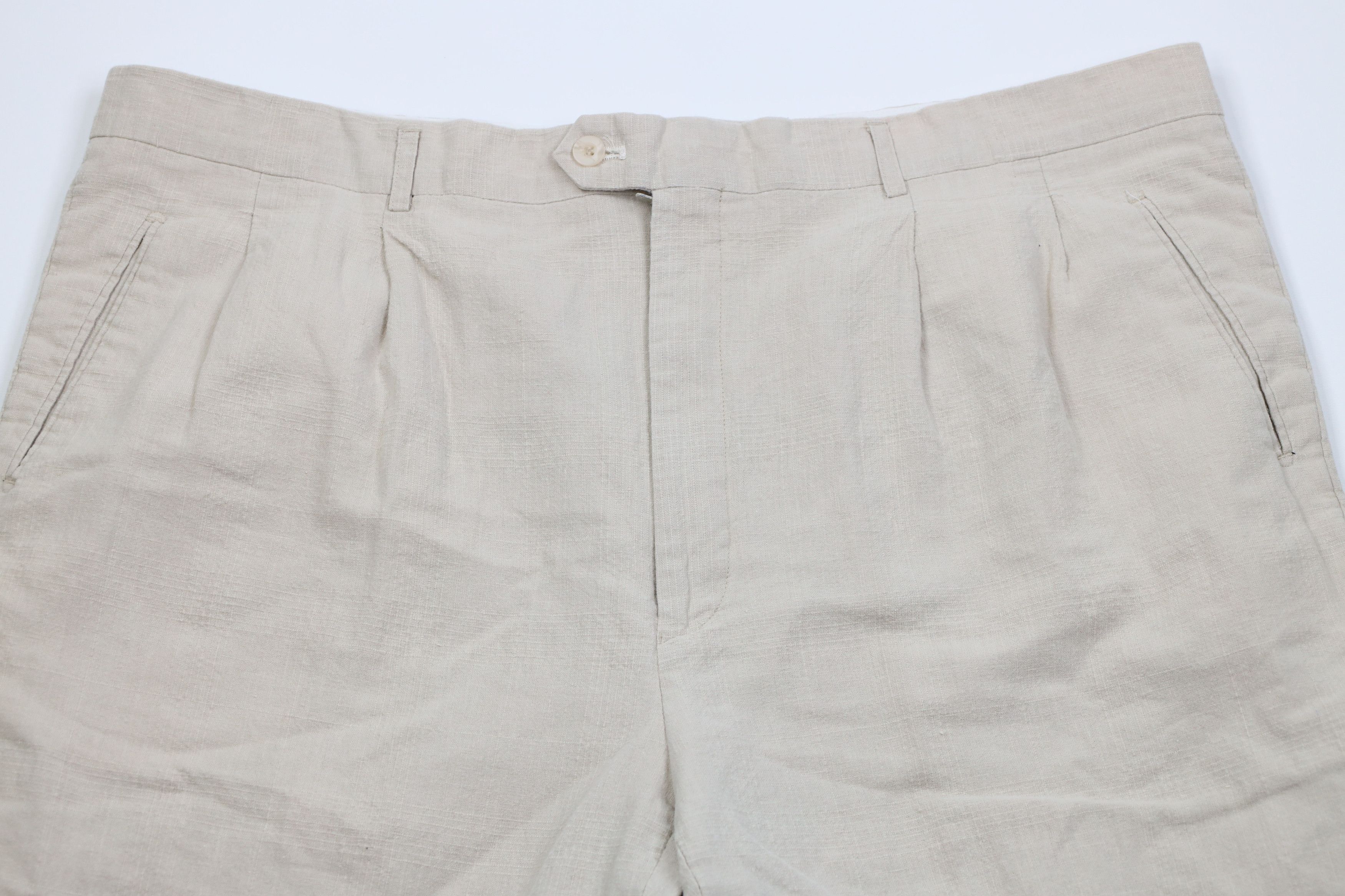 Vintage Vintage 90s Y2K Streetwear Seersucker Wide Leg Chino Pants Size US 44 / EU 60 - 2 Thumbnail