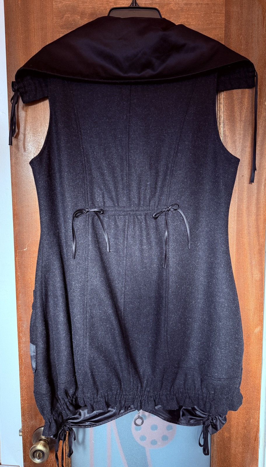Other CoVelo Clothing Poppy Black Wool Sleeveless Jacket Vest Size L / US 10 / IT 46 - 8 Thumbnail