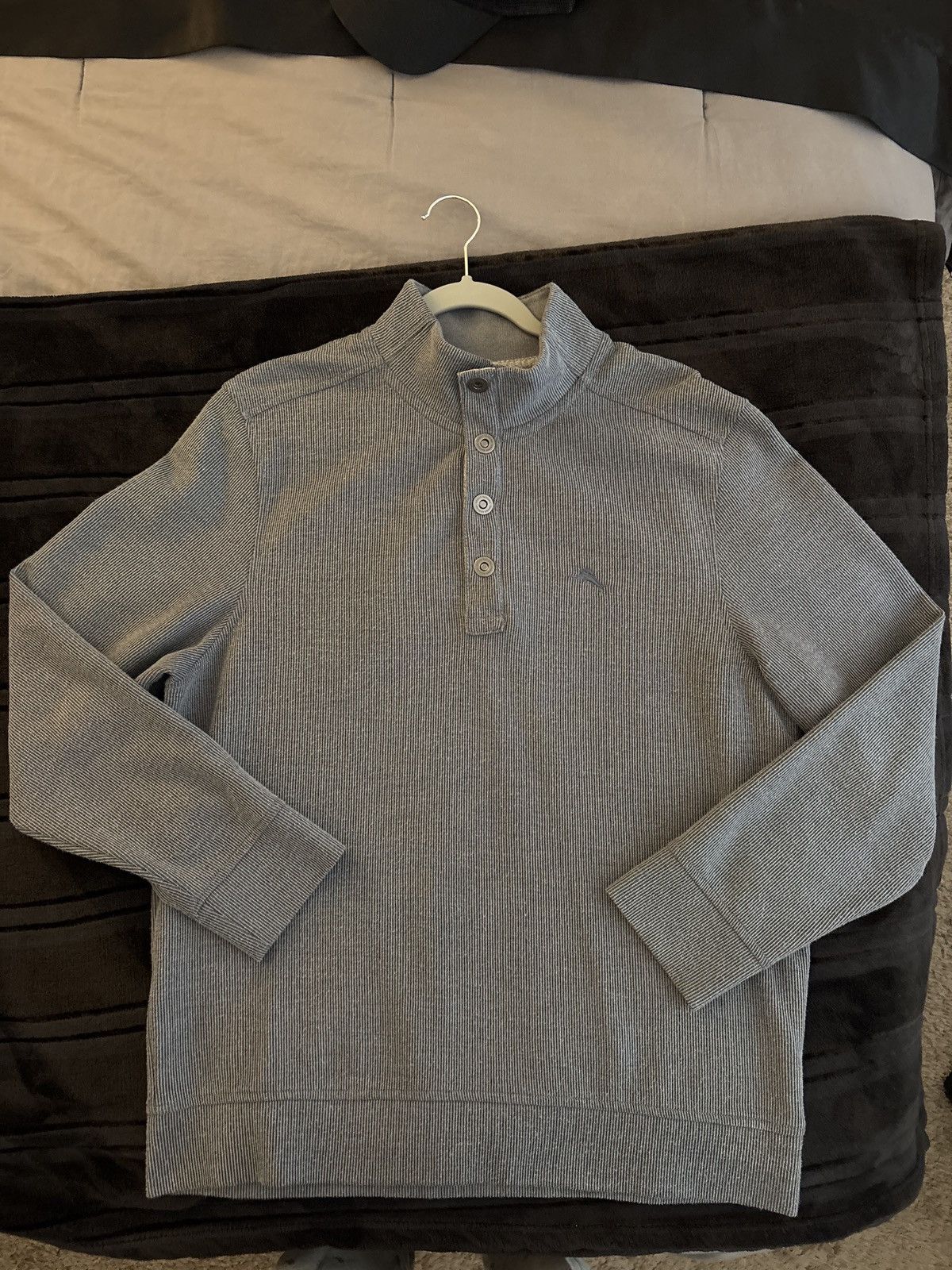 Tommy Bahama Tommy Bahama Button Mock Neck Pullover Sweater Size US M / EU 48-50 / 2 - 1 Thumbnail