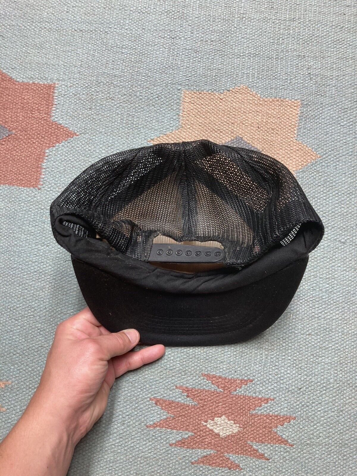 Vintage VTG 90s trucker hat mesh Harris ice co Chicago Illinois Size ONE SIZE - 5 Thumbnail
