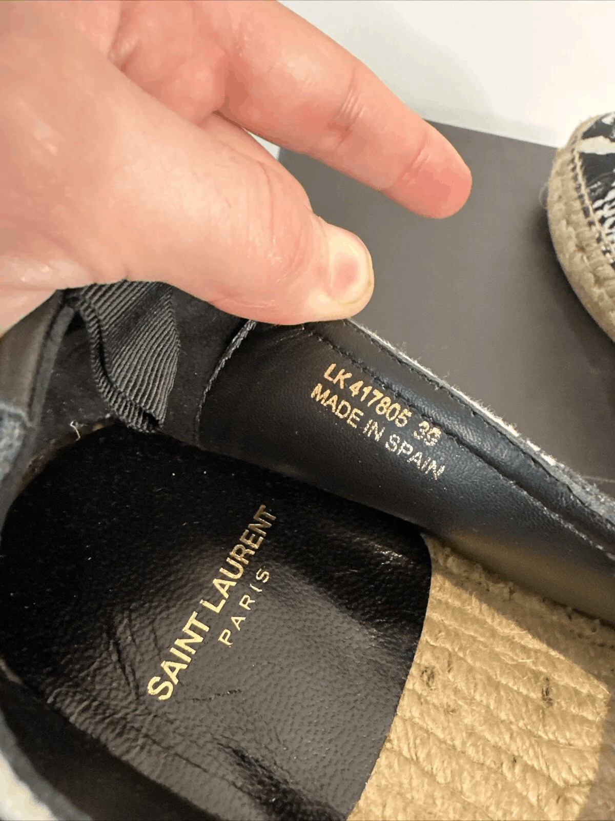 Yves Saint Laurent YSL Saint Laurent Men's Canvas Leather Espadrilles Size 39 Size US 6 / EU 39 - 6 Thumbnail