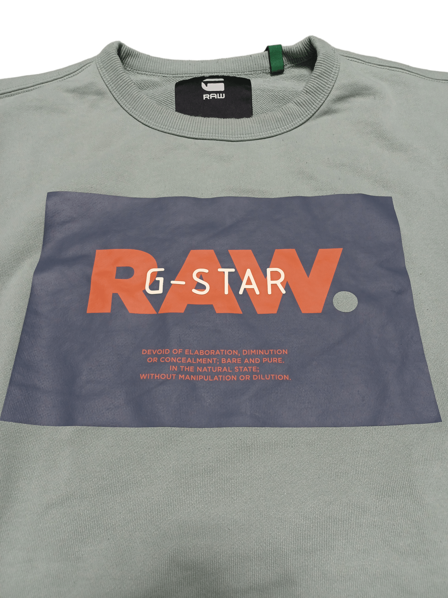 G-Star G STAR RAW BIGLOGO PISTACCHIO PRINTED LOGO AVANT GARDE Size US XL / EU 56 / 4 - 3 Thumbnail