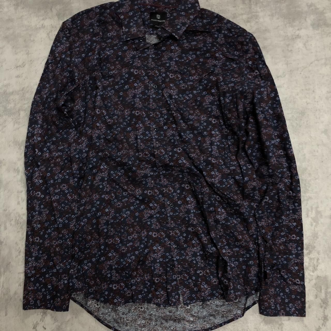 Other Navy and purple floral button-up shirt Size US L / EU 52-54 / 3 - 1 Thumbnail