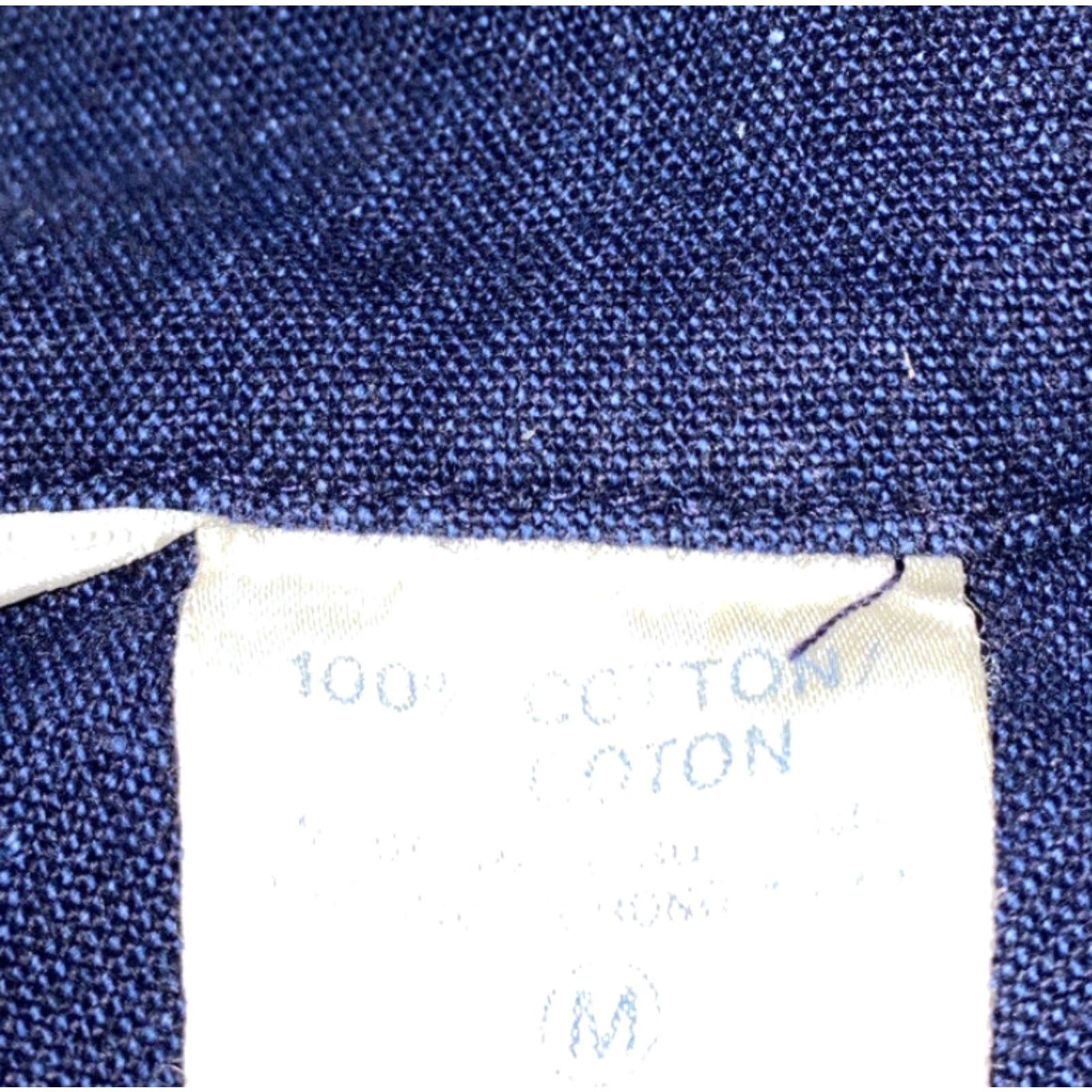 Vintage Jean-Paul Germain Blue Cotton Full Zip Mens Vest Size Medium Size 40R - 6 Thumbnail